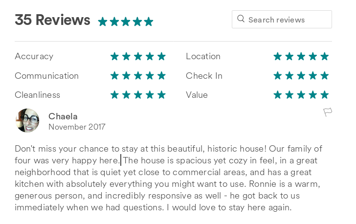 Image of 5 Stars Airbnb Review from October 2017- Farmhouse Vacation Rental #usa1731