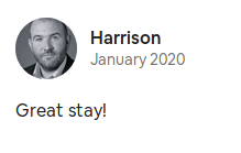 Harrison, Airbnb 