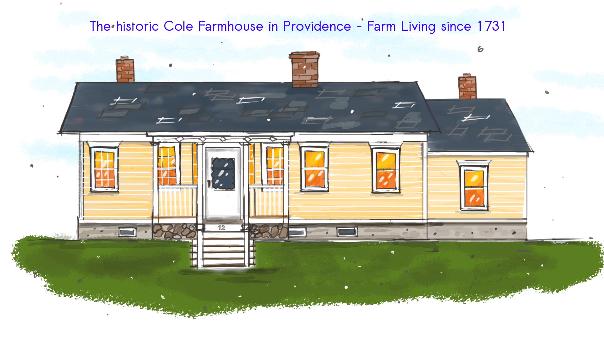The historic Cole Farmhouse in Providence : Farm Living since 1731