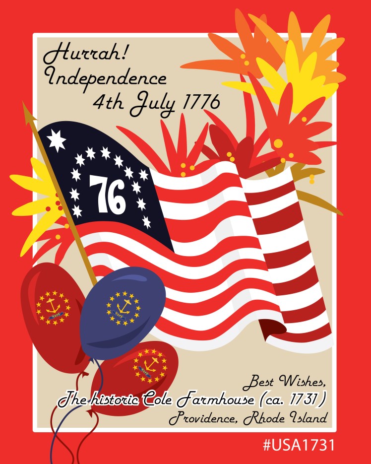 Happy July Fourth from Cole Farmhouse in Providence RI